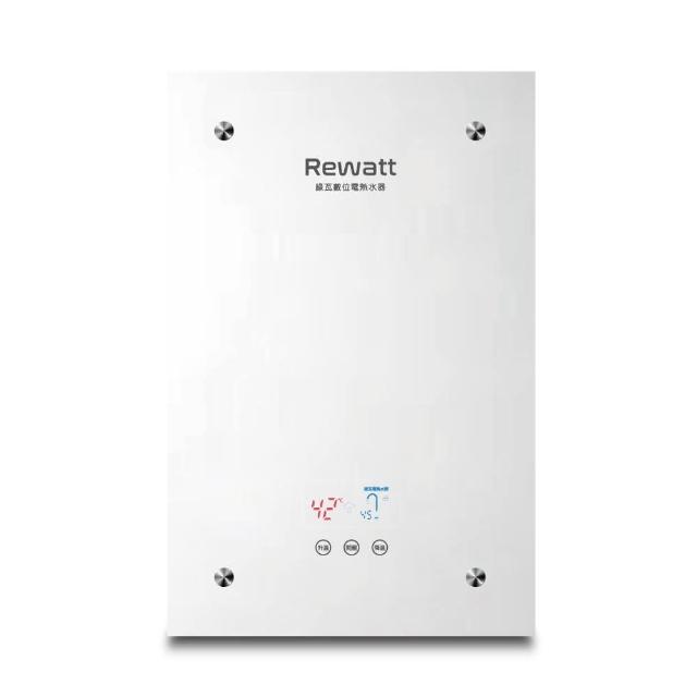 Rewatt 綠瓦 QR-209F 電熱水器，臺灣原廠製造，採用電能式排氣與電熱管加熱，具備數位恆溫控溫功能，提供穩定熱水輸出量 1.6L~6L。熱效率高達 112%，尺寸緊湊（寬 325 x 高 500 x 深 80mm），適閤家庭使用，220V 電壓，BSMI 認證 R54538，享 1 年保固。高效節能的理想選擇！