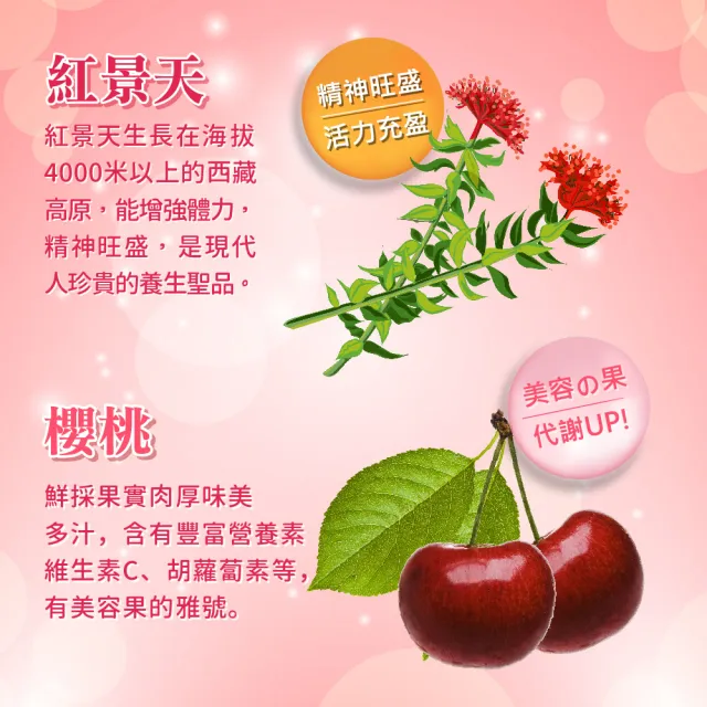 【順天本草】櫻桃四物飲24瓶組(6瓶/盒X4盒 滋補養顏、紅潤好氣色)