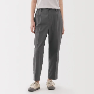 【MUJI 無印良品】女透氣彈性泡泡紗錐形褲(共4色)