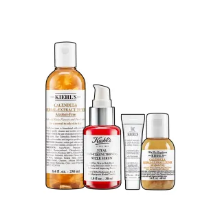 【契爾氏】官方直營 金盞花超導組(Kiehl’s /小紅瓶30ml+金盞花化妝水250ml)