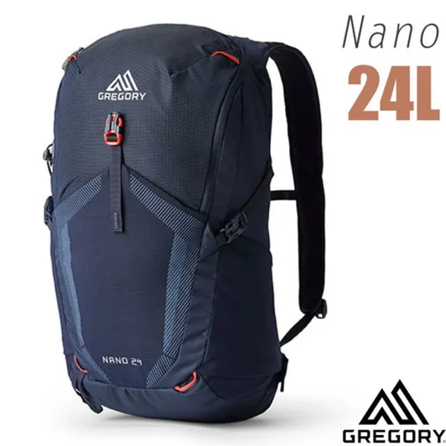 【Gregory】NANO 24L 多功能休閒後背包.雙肩背包.通勤上學書包.水袋背包(153059-8885 火花藍)