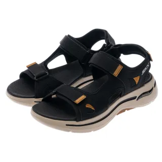 【SKECHERS】男鞋 健走系列 涼鞋 拖鞋 GO WALK ARCH FIT SANDAL(229064BKBR)