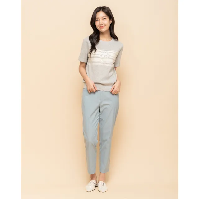 【perng yuh 芃諭名品】柔和日藍 錐形 九分褲(2025 SS Collection|4A春夏新品上市)