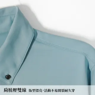 【GFoneone】涼感彈性吸濕排汗短袖紳士領扣口袋POLO衫-深灰麻(男商務休閒POLO衫)