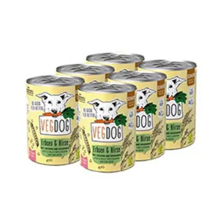 【VEGDOG 德國蔬狗】蔬食冠軍犬罐-老犬配方 400G*6入(狗罐 高齡犬 關節 心臟 素食 低敏 無麩質 熟齡犬)