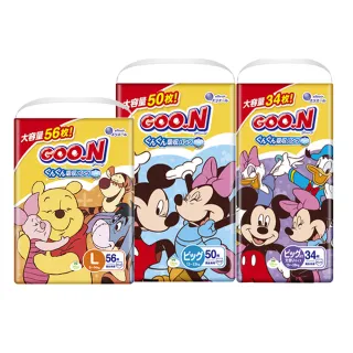 【GOO.N】日本大王 迪士尼聯名褲型 紙尿褲/尿布M-XXL(平行輸入)