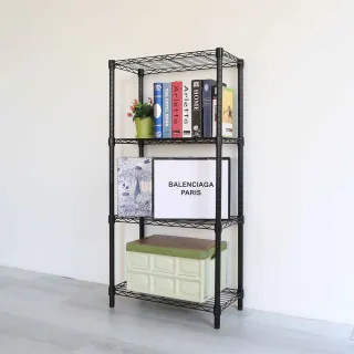 【居家cheaper】MIT耐重型四層架-60X30X120CM﹝烤黑/烤白可選﹞(層架鐵架)