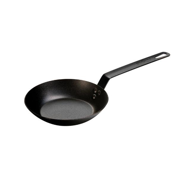 【LODGE】美國製高碳鋼長柄平底煎鍋-20cm (碳鋼平底鍋/平煎鍋/碳鋼鍋/碳鋼鐵鍋/CRS8)