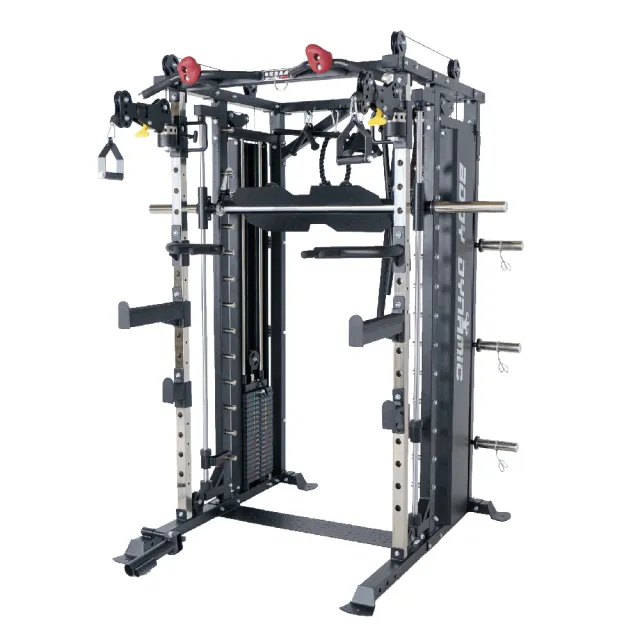 【BODY DYNAMIC 德旺】TO-S121B 豪華版全方位史密斯機(一機多用 重訓 訓練框  飛鳥滑輪 自由重量 深蹲架)