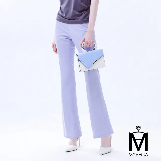 【MYVEGA 麥雪爾】MA經典涼感八分寬褲/九分小喇叭褲-二款任選(女長褲/女下身/女下著/西裝褲)