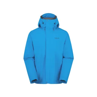 【RAB】Downpour Jacket 防風防水連帽外套 男款 瑪雅藍 #QWI06