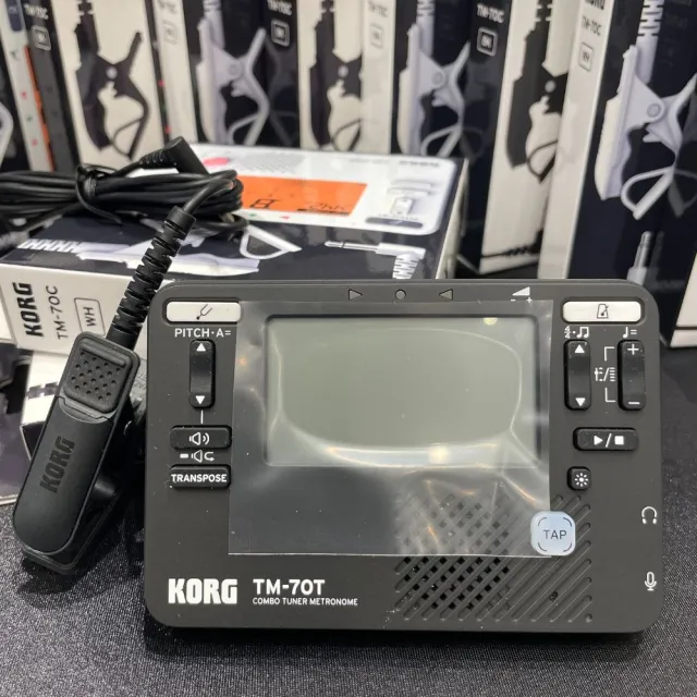 【KORG】TM-70C 調音器/節拍器+CM400 拾音夾(日本製造直送 ! 可隨身攜帶 ! 可視性再優化)