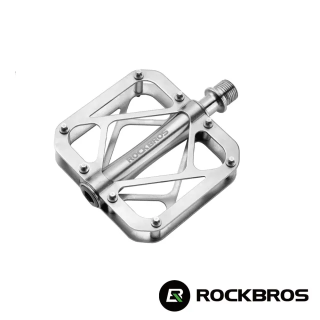 【ROCKBROS】洛克兄弟 鈦合金超輕量踏板(鈦合金踏板/腳踏/單車踏板/370004001)