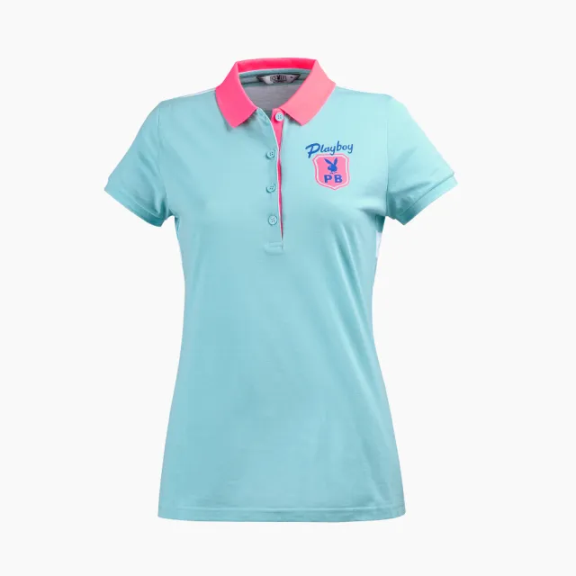【PLAYBOY GOLF】女款透氣休閒高爾夫短袖POLO衫-多款(GOLF/高爾夫球衫)