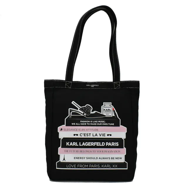 【KARL LAGERFELD 卡爾】CANNES 卡爾老佛爺托特包 萬用包