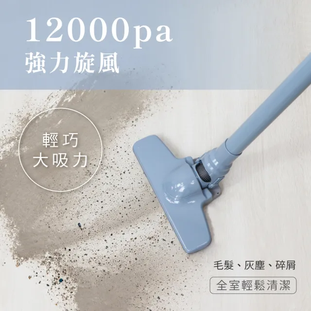 【KINYO】輕巧兩用手持吸塵器 HEPA濾網 600ml集塵桶 4M電源線(KVC-6225)