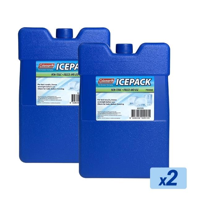 【Coleman】750ml保冷劑 / 2入組(冰寶 冰磚 保冰劑 保冷磚 凍磚 冰塊磚)