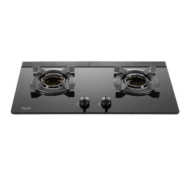 【林內】雙口爐內焰檯面爐LED旋鈕瓦斯爐(RB-N2611G-B基本安裝)