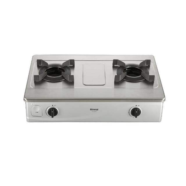 【林內】雙口爐內焰台爐不鏽鋼瓦斯爐(RTS-N2701S基本安裝)
