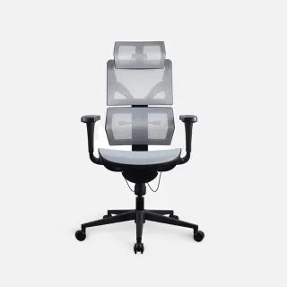 【特力屋】神隊友多功能透氣全網椅 淺灰(電腦椅 人體工學椅)