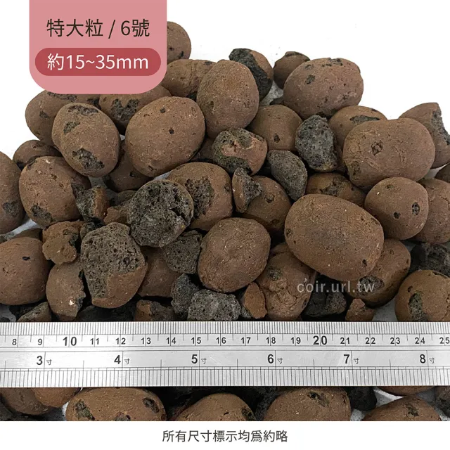 【天然介質】大包發泡煉石 特大粒 6號15-35mm(陶粒 水耕 礫耕 鋪面石 砵底石 瘋狂植物社)