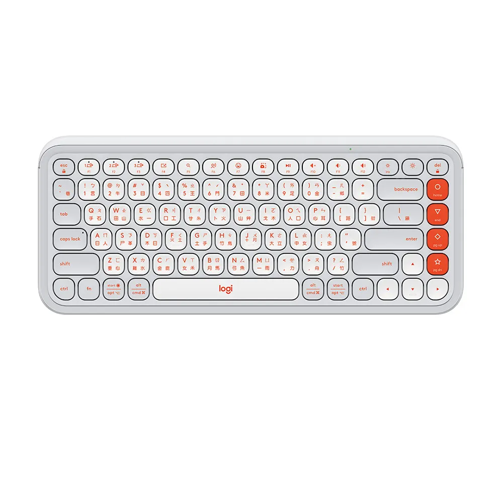 【Logitech 羅技】POP Icon Keys 無線藍芽鍵盤(時尚白)