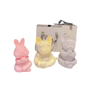 【Seele Wiedergeburt 靈醒】法鬥小兔擴香石(趣味 可愛 擴香 香薰 香氛 薰香 除臭 擺飾 交換禮物)