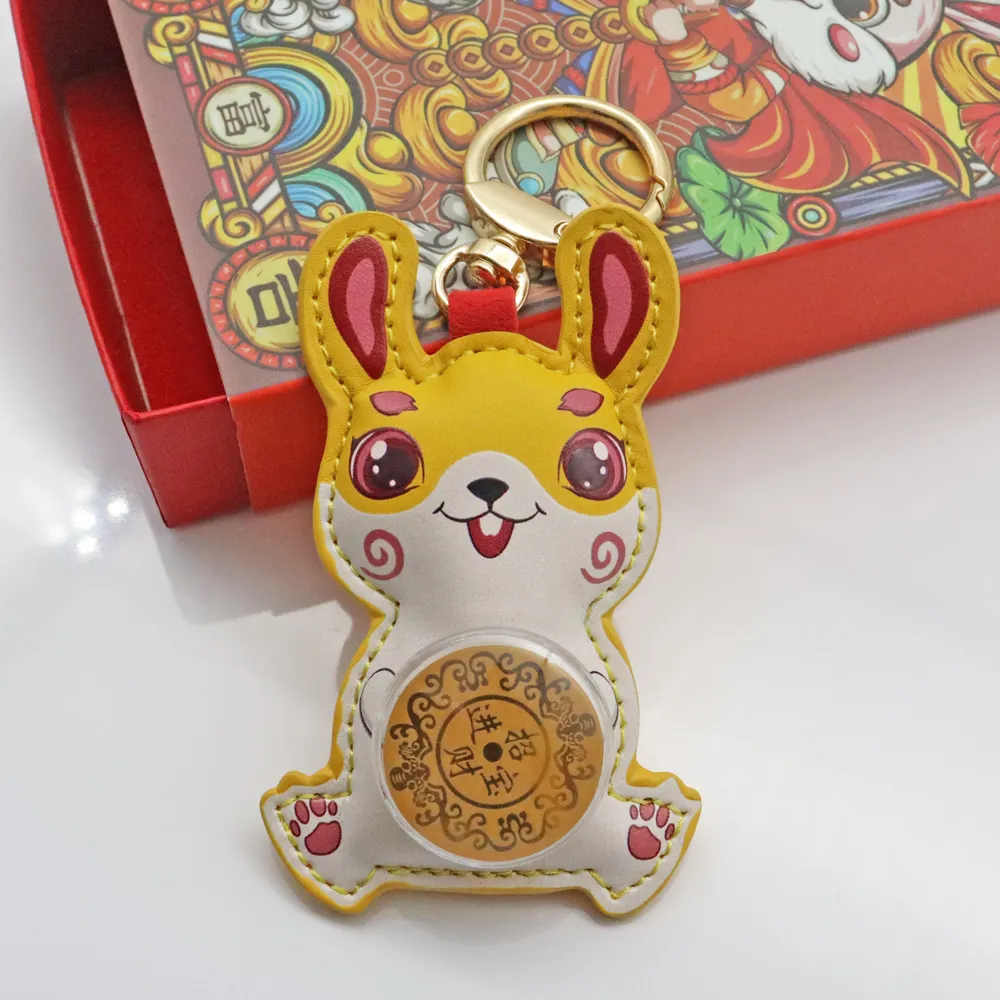 【三省堂】時來運轉招財兔鑰匙圈x5入(黃色/開運兔鑰匙圈 鑰匙扣 掛件 掛飾 擺件)