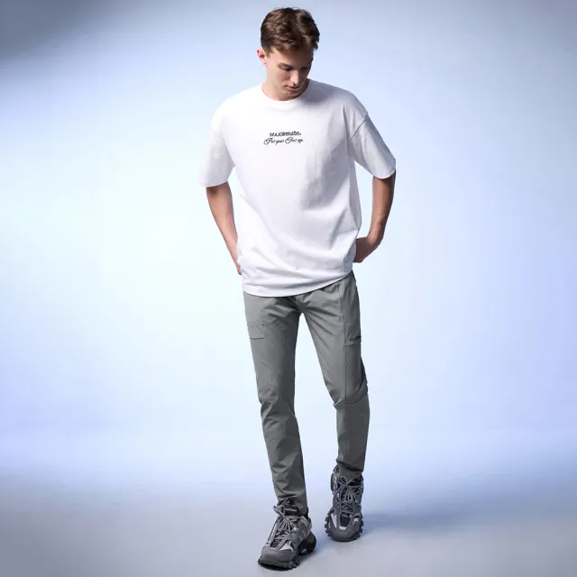 【MAJOR MADE】涼感斜紋剪裁西裝褲(涼感長褲/休閒長褲/男女同款)