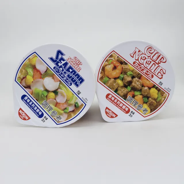 【NISSIN 日清】合味道原味系列杯麵 六入組杯麵 口味任選(海鮮味/鮮蝦味 70g/杯x6杯組)