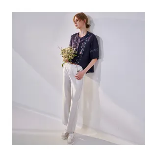 【Diffa】刷白牛仔長寬褲-女(丹寧)