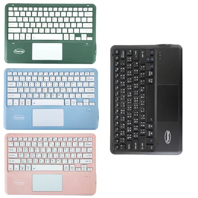 Powerway For 2025 iPad Air 13吋 -M3/2024 -M2平板專用樂控型藍牙鍵盤-皮套(送同色無線滑鼠)