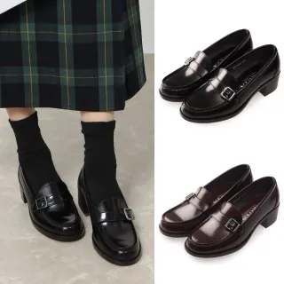 【HARUTA】】日本 復古經典扣環 粗跟 樂福鞋 女 人造皮革 3E楦 4600 皮鞋 學生鞋 通勤鞋 【兩色任選】