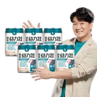 【益富】益力壯美力 膠原蛋白高鈣配方-紅豆低糖 237ml*24入*6箱(成人營養品、25%優蛋白增肌、周華健代言)