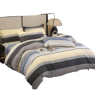 【Annette】舒柔棉 二件式薄床包組《休閒生活》(單人加大3.5x6.2)