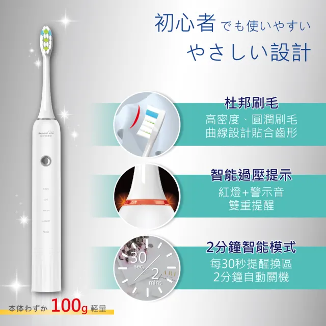 【日本 SAKANO KEN】攜帶型充電式 電動牙刷(震動牙刷/音波牙刷/杜邦刷毛)