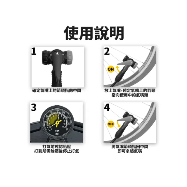 【BV】直立式高壓打氣筒160psi 腳踏車打氣筒 自行車打氣筒 台灣製造(美法式氣嘴 適用球類打氣 游泳圈打氣)