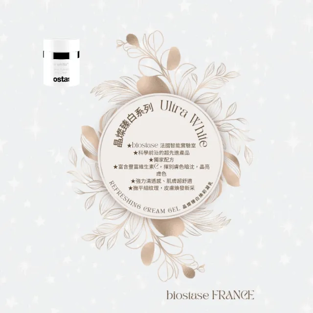【biostase 貝奧帝】晶燦臻白煥彩凝乳150ml(維生素C;揮別暗沉;晶亮;清透感;撫平細紋;柔嫩;彈性)
