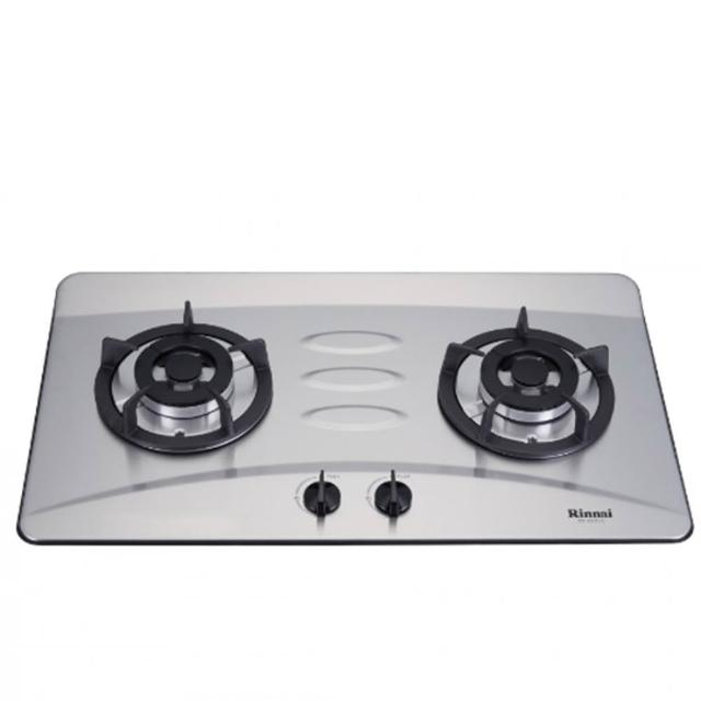 【林內】雙口檯面爐防漏爐不鏽鋼鑄鐵爐架NG1/LPG(RB-H201S基本安裝)