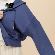 【NEW BALANCE】NB 短版棉質連帽外套_女性_淺灰/藍紫色_WJ51506AHH_WJ51506DRE(美版 版型偏大)
