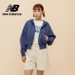 【NEW BALANCE】NB 短版棉質連帽外套_女性_淺灰/藍紫色_WJ51506AHH_WJ51506DRE(美版 版型偏大)