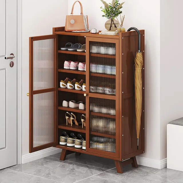 【匠俱】藤編落地鞋櫃(鞋櫃 藤編門口入戶鞋櫃 大容量多層超大玄關鞋櫃 門外走廊擺放)