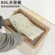 【ONE HOUSE】85L玉川大容量雙層附輪收納箱 1入(收納箱/滾輪整理箱/儲物櫃/居家收納)
