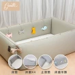 【gunite】多功能第三代落地式沙發嬰兒陪睡床0-6歲 四件組 床墊+床圍+止滑墊+床邊吊飾(多色可選)