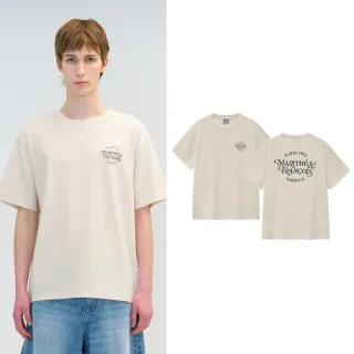 【MARITHE FRANCOIS GIRBAUD】官方旗艦 涼感 浪漫LOGO短袖上衣 MFG 中性 T恤 Tee(淺米色)