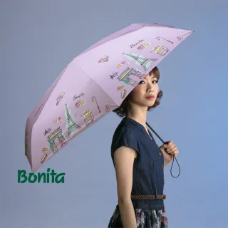 【Bonita 葆倪】巴黎風 防暴衝自動收開傘-968-5551(23吋大傘面/防暴衝自動收開傘)