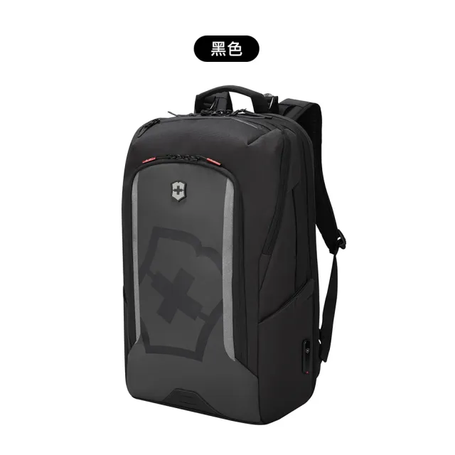【VICTORINOX 瑞士維氏】Vx Touring 2.0 17吋抗菌可擴充雙肩後背包(淺灰/黑色)