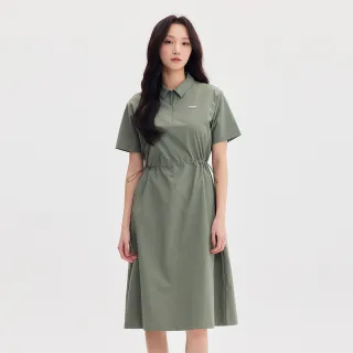 【Discovery Expedition】Freshvent 女版 輕量梭織半拉鍊連身裙(DWOP94053-KAL)