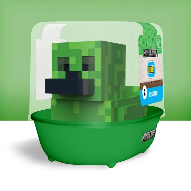【TUBBZ】4吋潮流小鴨公仔 麥塊 MINECRAFT 苦力怕(黃色小鴨)