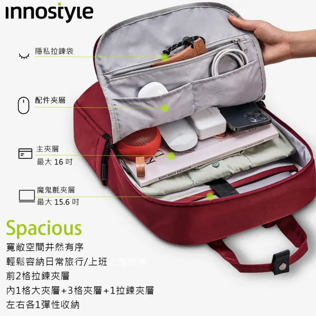 【innostyle】雙11 ColorLite系列 16吋 肩背包/後背包/旅行包/筆電包/電腦包/平板包/手提包(大